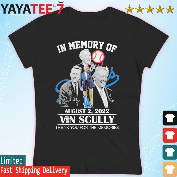 Official in Memory Of Vin Scully Memories T Shirt, hoodie, sweater, long  sleeve and tank top