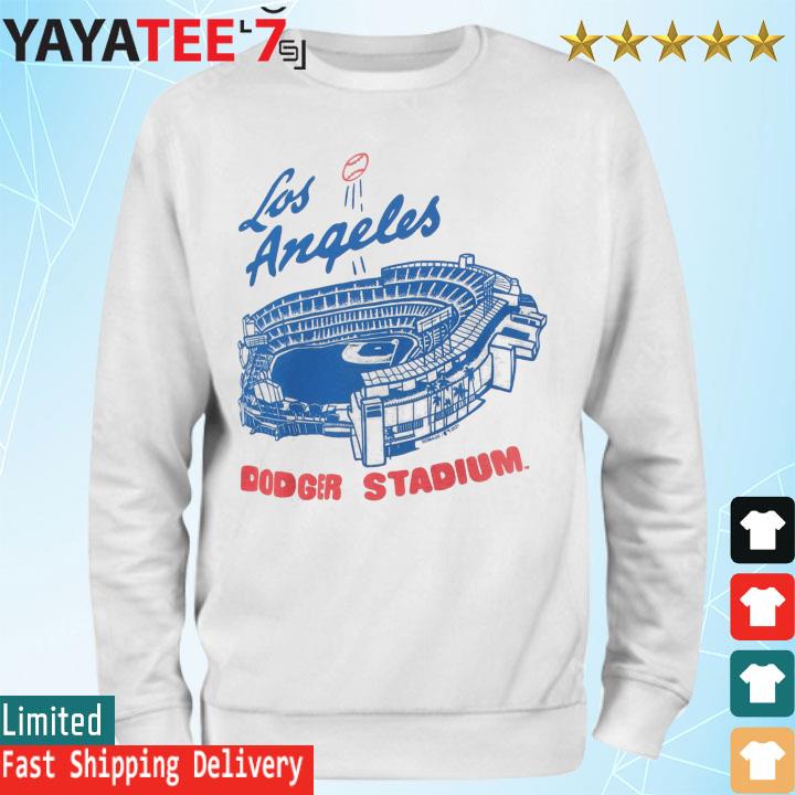 Los Angeles Dodgers Homage Dodger Stadium Tri-Blend T-Shirt - Gray