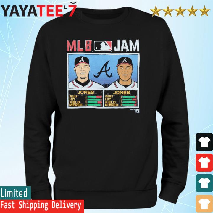 MLB Jam Braves McGriff and Justice shirt, hoodie, sweater, long