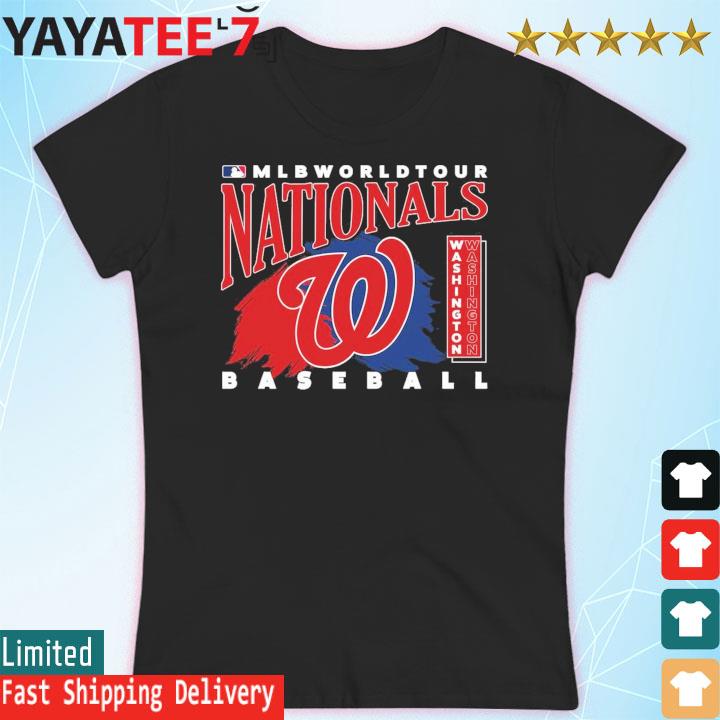 MLB, Tops, Mlb Washington Nationals Womens Baseball T Shirt 3d Lettering  Retro Style Large