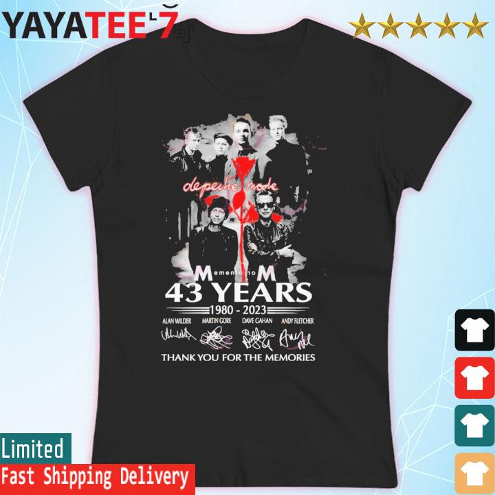 Buy Depeche Mode 42 year 1980 2022 Thank you shirt For Free Shipping CUSTOM  XMAS PRODUCT COMPANY