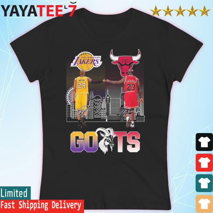 Los Angeles Lakers Kobe Bryant And Chicago Bulls Michael Jordan GOATs T  Shirt, hoodie, sweater, long sleeve and tank top