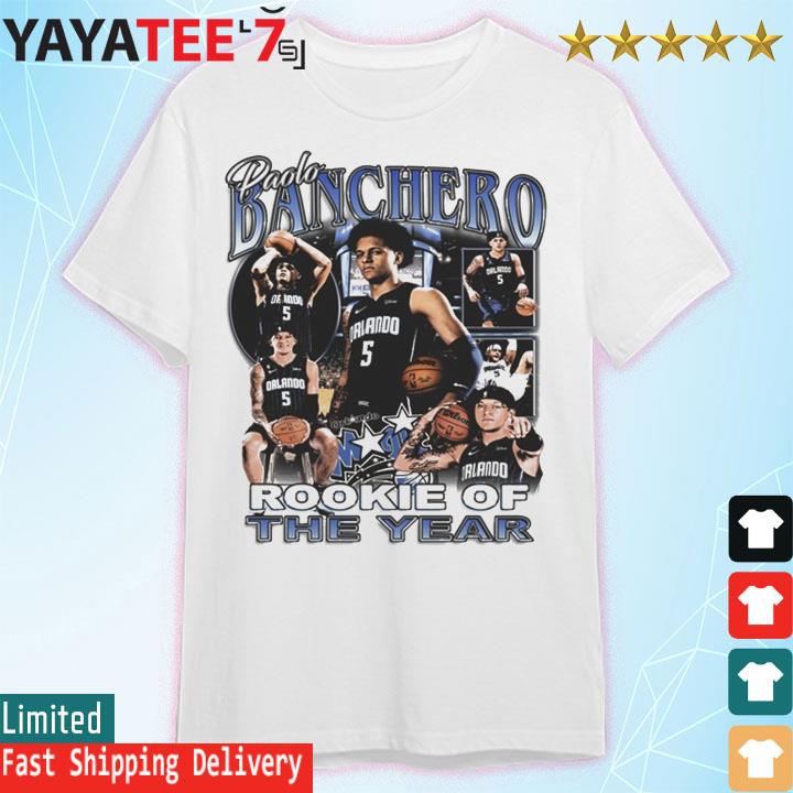 Original paolo Banchero Orlando Magic Rookie of the Year shirt