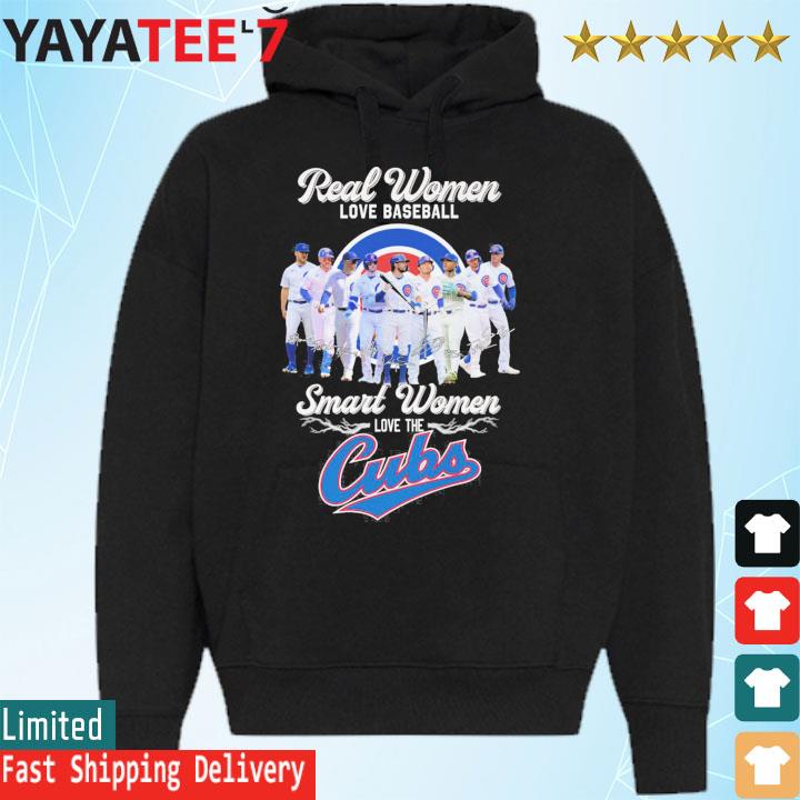 Official real Women Love Baseball Smart Women Love The Cubs T