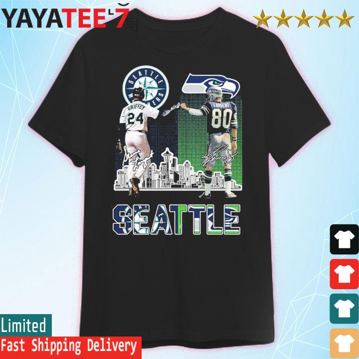 Seattle Mariners Griffey And Seahawks Largent City Champion Shirt