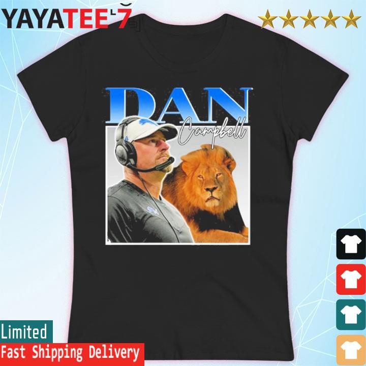 Vintage Dan Campbell Detroit Lions T-Shirt - ReviewsTees