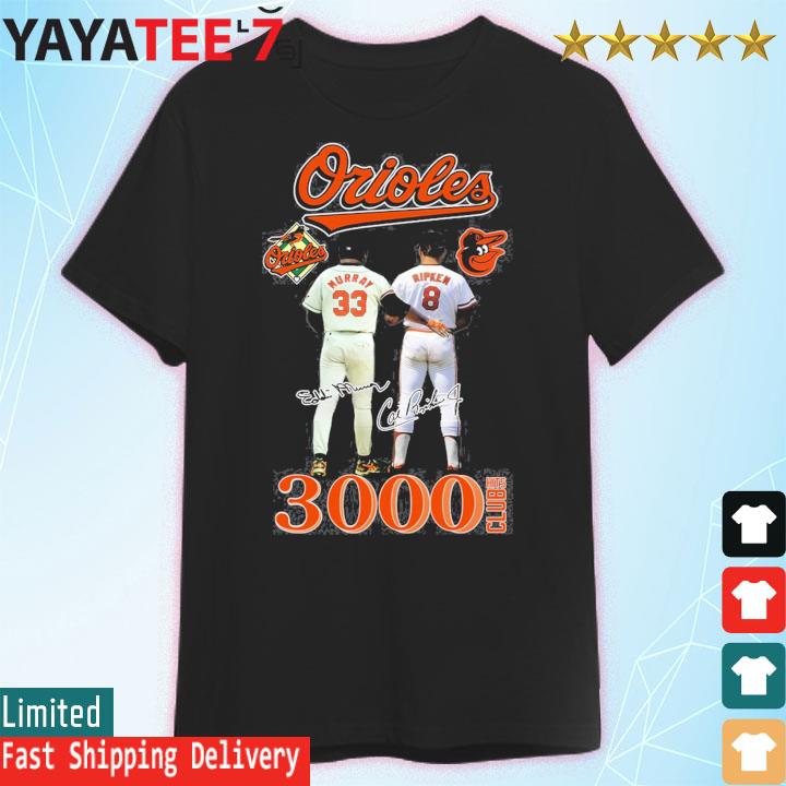 Eddie Murray And Cal Ripken Baltimore Orioles 3000 Club Hits Signatures  Shirt