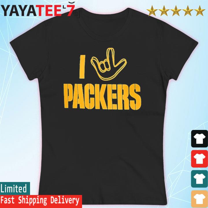 Official green Bay Packers Homage The NFL ASL Collection by Love Sign  Tri-Blend T-Shirt, hoodie, sweater, long sleeve and tank top