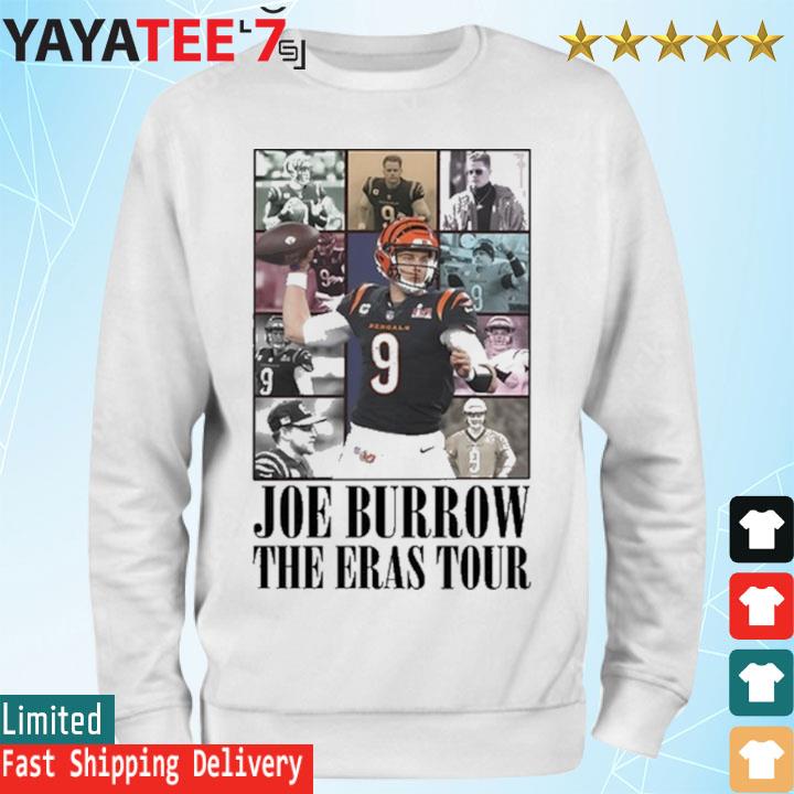 Joe Burrow The Eras Tour Shirt Vintage Joe Burrow Tshirt America Football  Sweatshirt Joe Burrow Hoodie Football Fan Gifts Joe Burrow Playing Week 1  New - Revetee