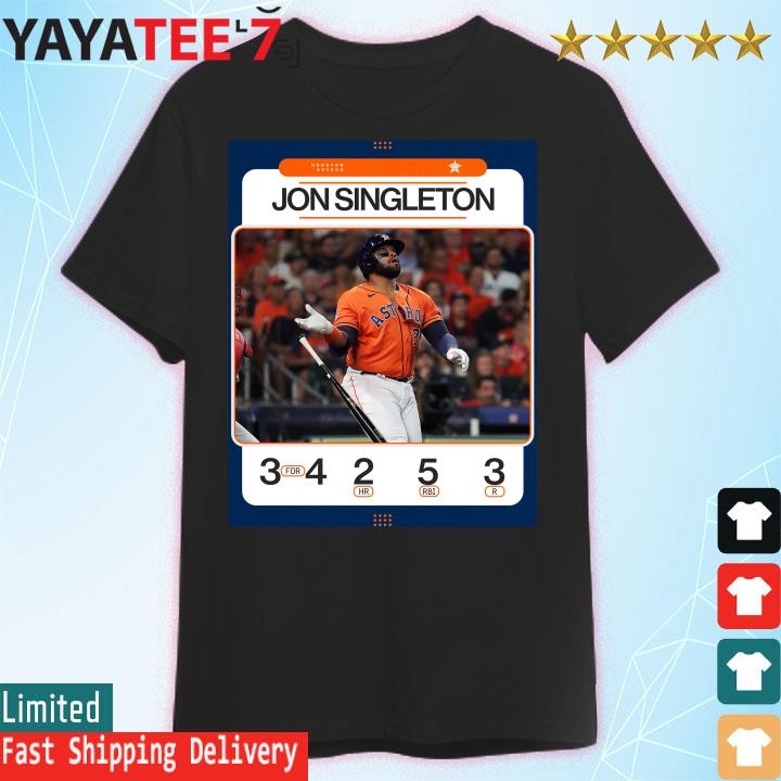 Jon Singleton Houston Astros 3 for 4 hr 5 rbi 3r t shirt, hoodie,  longsleeve, sweatshirt, v-neck tee