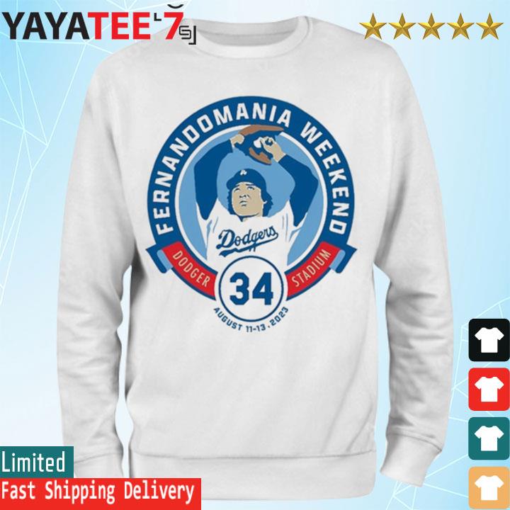 Los Angeles Dodgers Fernandomania Weekend Dodger Stadium 34 T-Shirts,  hoodie, sweater, long sleeve and tank top