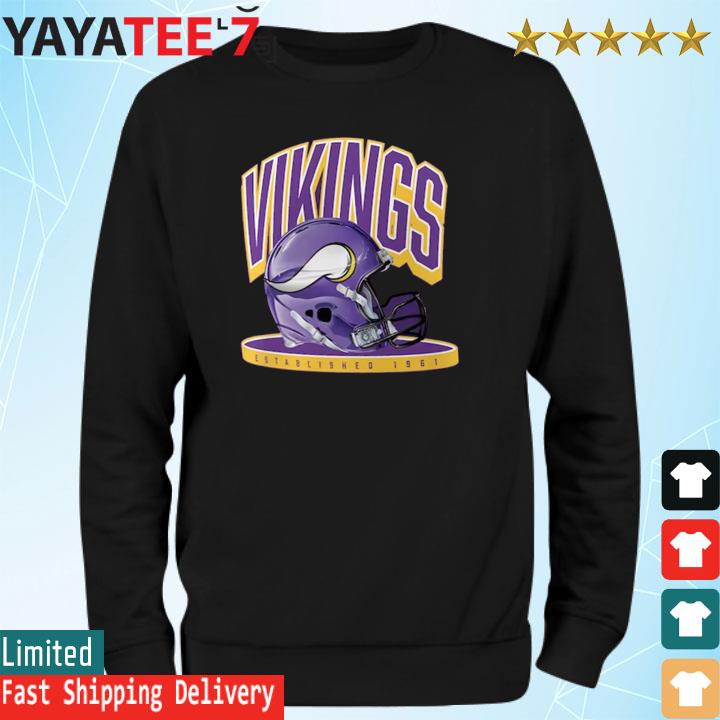 Minnesota Vikings Helmet Platform T Shirt - Limotees