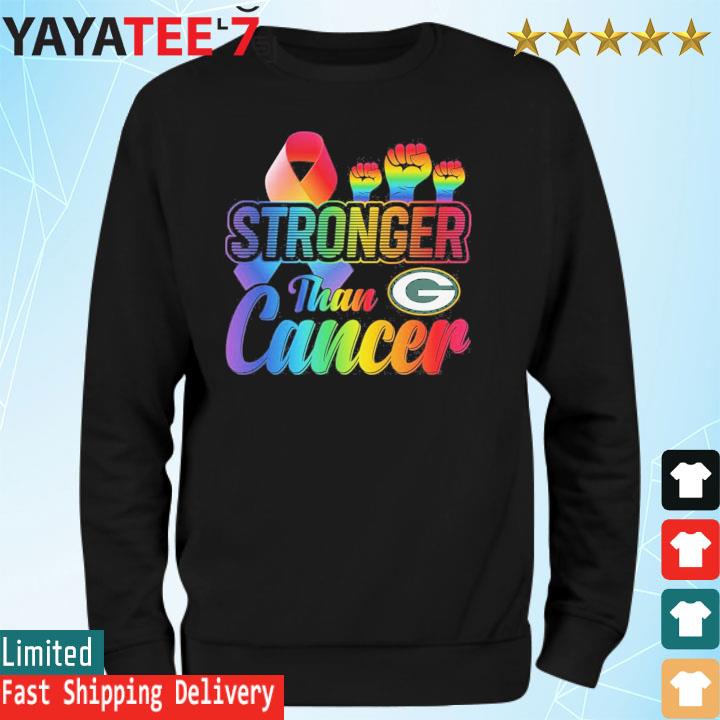 Green Bay Packers Stronger Than Cancer Shirt, hoodie, sweater