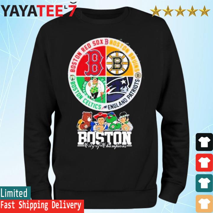 Official Boston city of champions 2023 red sox Bruins Patriots and celtics  T-shirt, hoodie, tank top, sweater and long sleeve t-shirt