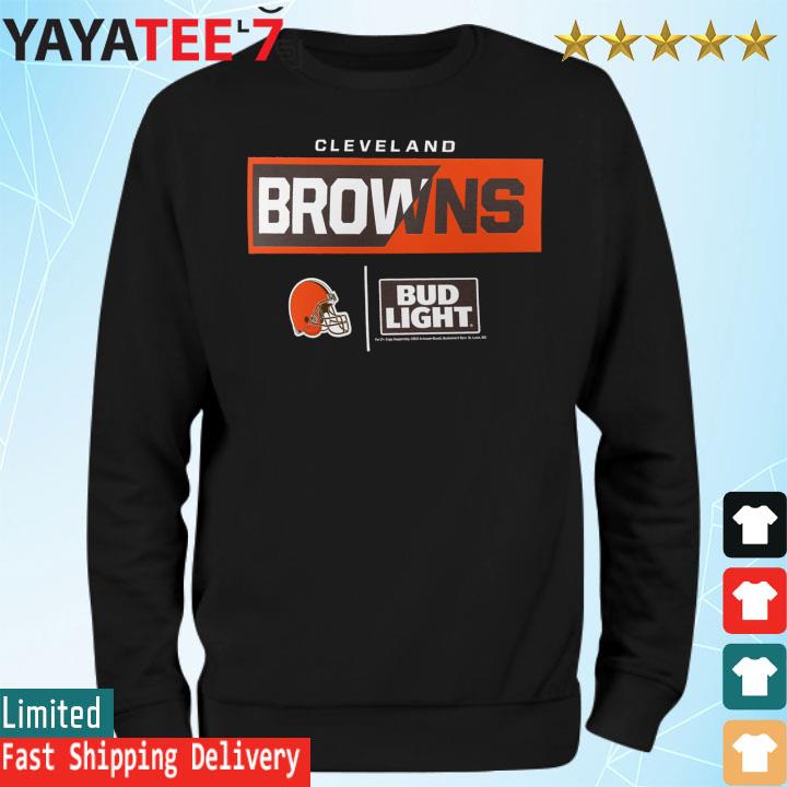 Nice cleveland Browns NFL x Bud Light shirt, hoodie, sweater, long sleeve  and tank top