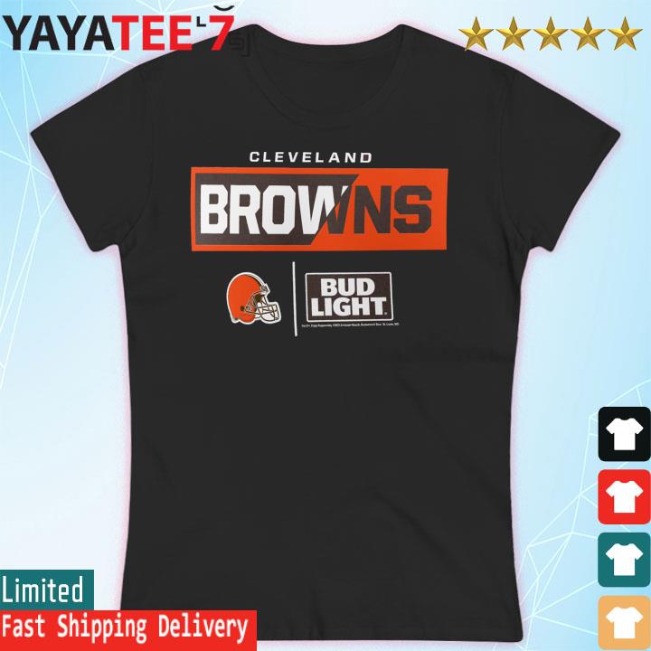 Bud light cleveland browns shirt, hoodie, sweater, long sleeve and tank top