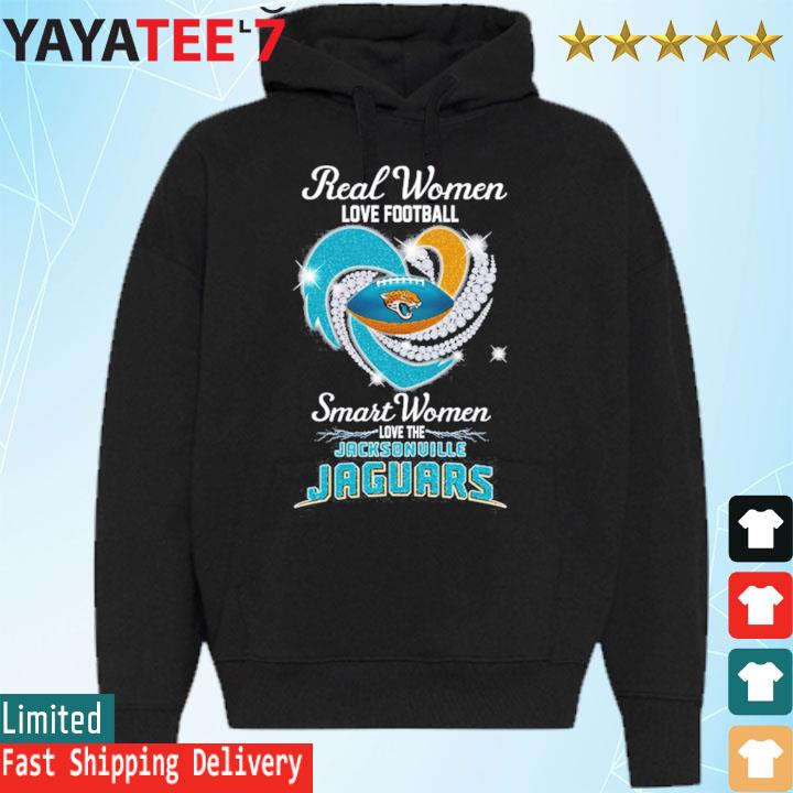 Real Women Love Football Smart Women Love Jacksonville Jaguars Diamond  Heart 2023 T-Shirt, hoodie, sweater, long sleeve and tank top