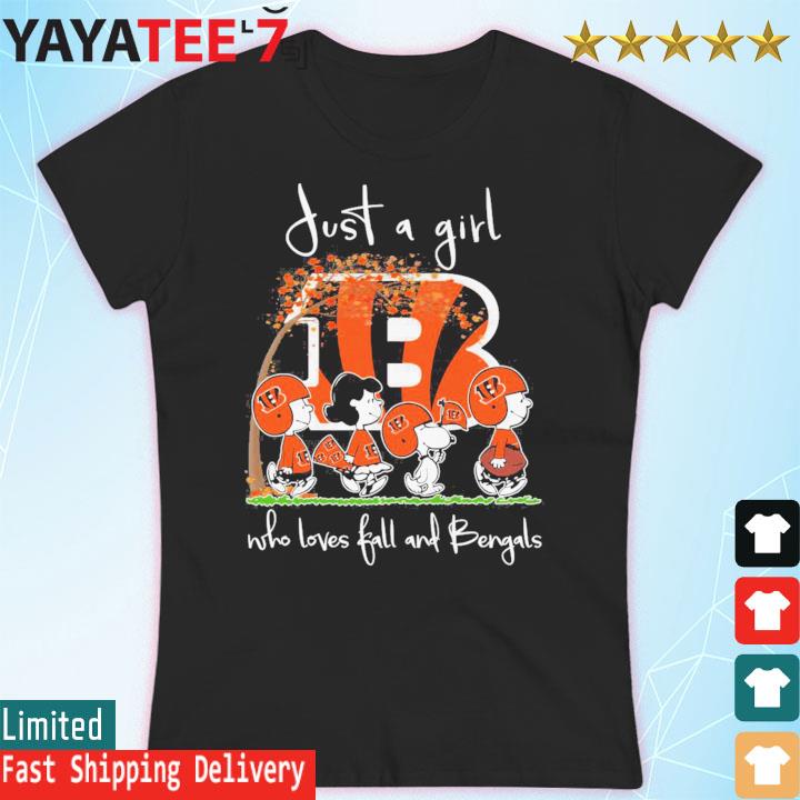 Just A Girl Who Love Fall And Cincinnati Bengals Shirt, hoodie, sweater,  long sleeve and tank top