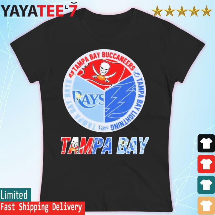 Tampa Bay Lightning Bay Buccaneers Bay Rays flag logo shirt, hoodie,  sweater, long sleeve and tank top