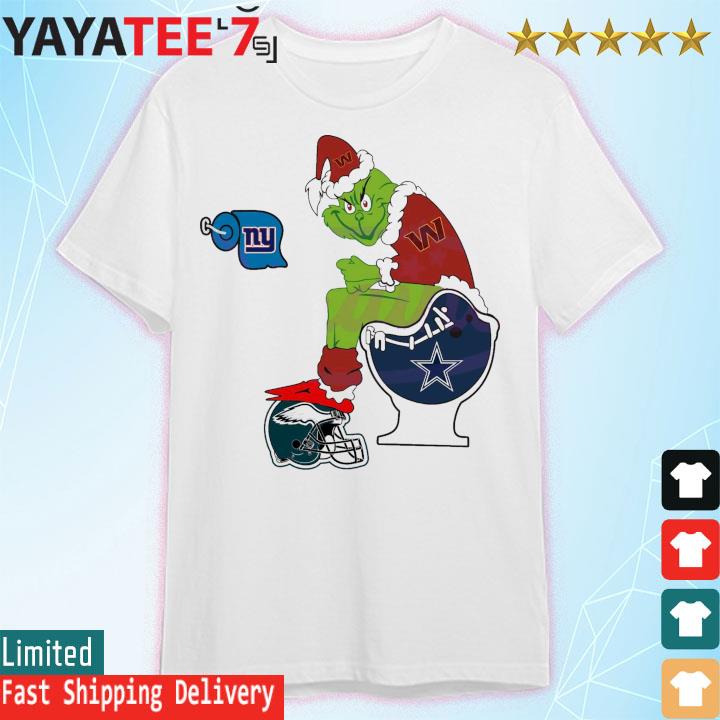 The Grinch Philadelphia Eagles Toilet Paper New York Giants Toilet Dallas  Cowboys Shirt Sweater