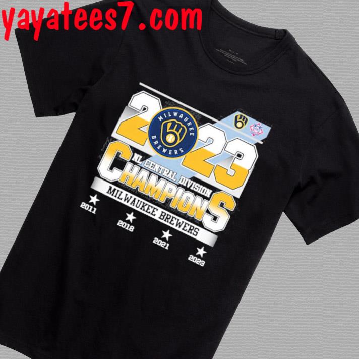 Nl Central Division Champions Milwaukee Brewers 2011 2018 2021 2023 T-shirt,Sweater,  Hoodie, And Long Sleeved, Ladies, Tank Top