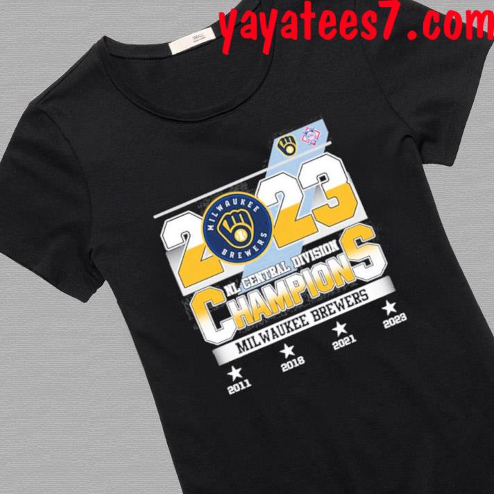 NL Central Divison Champions Milwaukee Brewers 2011 2018 2021 2023 T-Shirt  - ReviewsTees