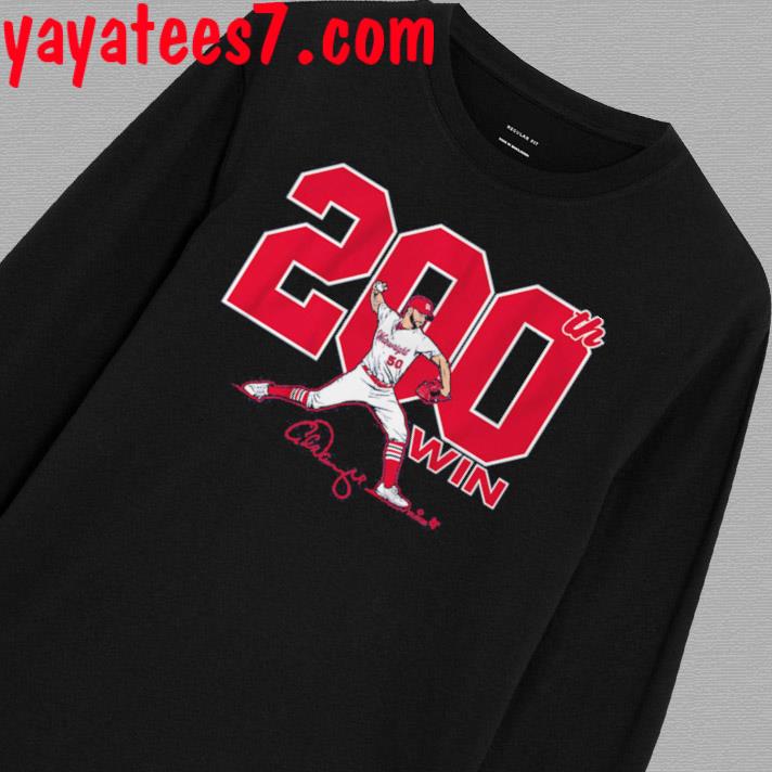 Adam Wainwright 200th St. Louis Baseball signature shirt, hoodie