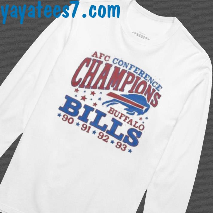 Buffalo Bills 4 Time AFC Cibference Champions 90 91 92 93 T-Shirts