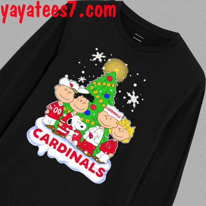 Arizona Cardinals The Peanuts Christmas Tree Sweatshirt - Peanutstee