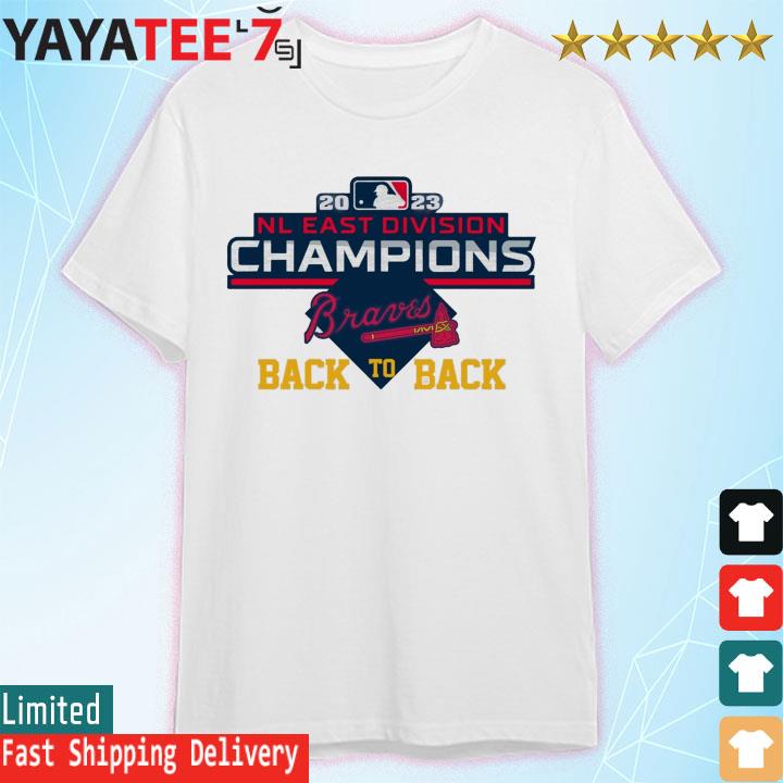 Atlanta Braves Back To Back 2022 2023 NL East Division Champions T-Shirt