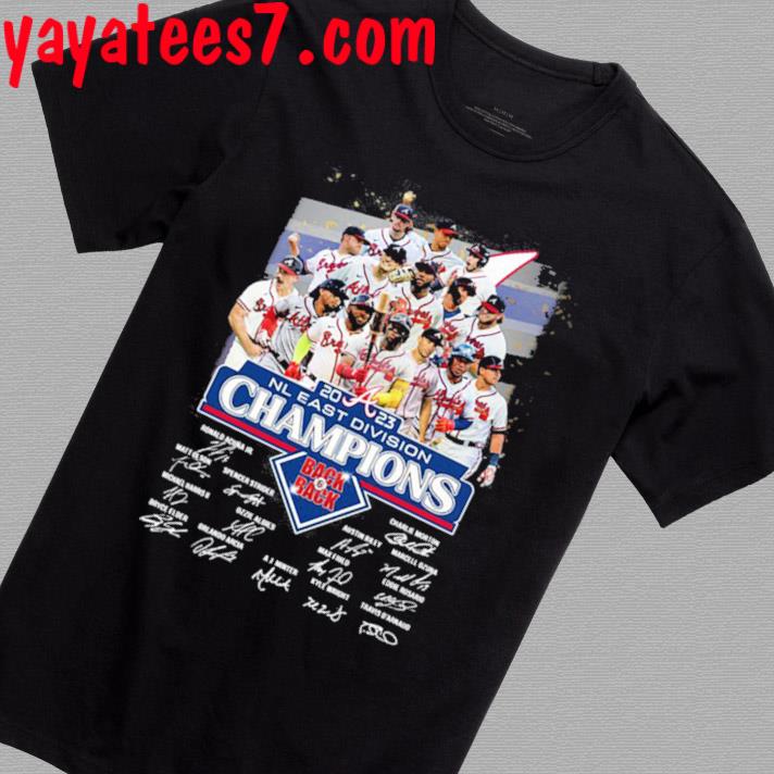 2023 NL East Division Champions Back 6 Back Atlanta Braves Shirt