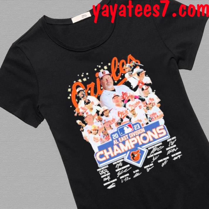 Team Baltimore Orioles Champions AL East Division 2023 Signatures Shirt -  Guineashirt Premium ™ LLC