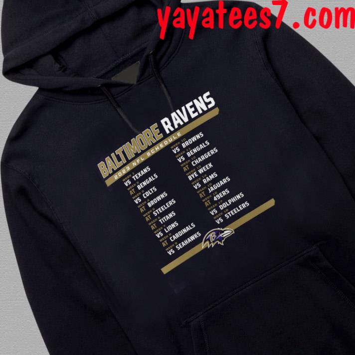 Baltimore Ravens 2023 Nfl Schedule Shirt - Peanutstee