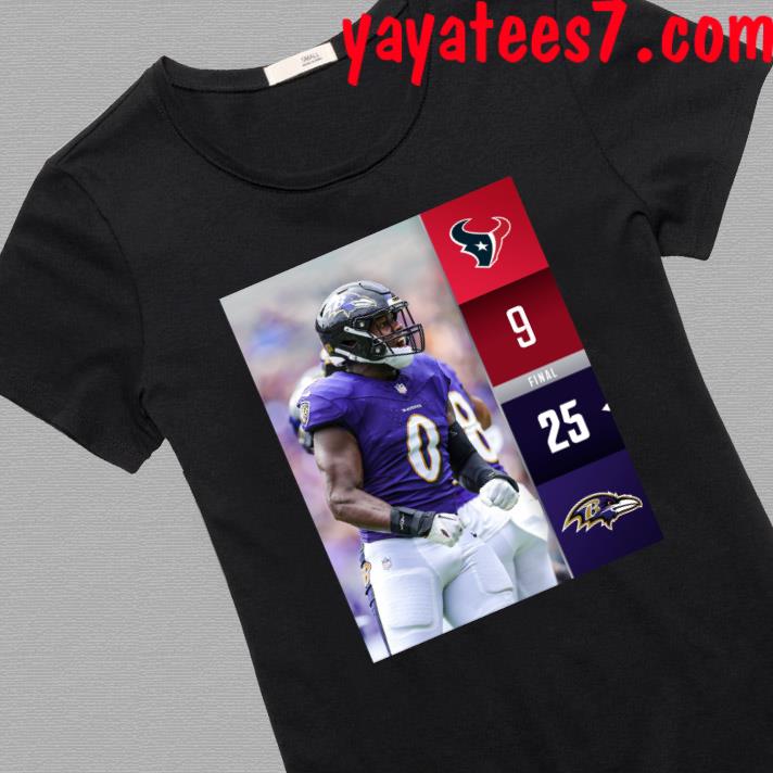 Baltimore Ravens Win 25 9 Houston Texans NFL Kickoff 2023 Final Score Shirt,  hoodie, sweater, long sleeve and tank top