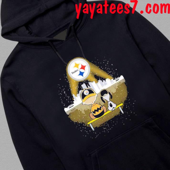 Official The Peanuts Charlie Brown And Snoopy Watching Moon Pittsburgh  Steelers Halloween Logo Shirt, hoodie, sweater, long sleeve and tank top