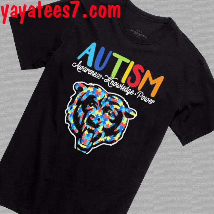 Chicago Bears autism awareness knowledge power shirt, hoodie, sweater, long  sleeve and tank top