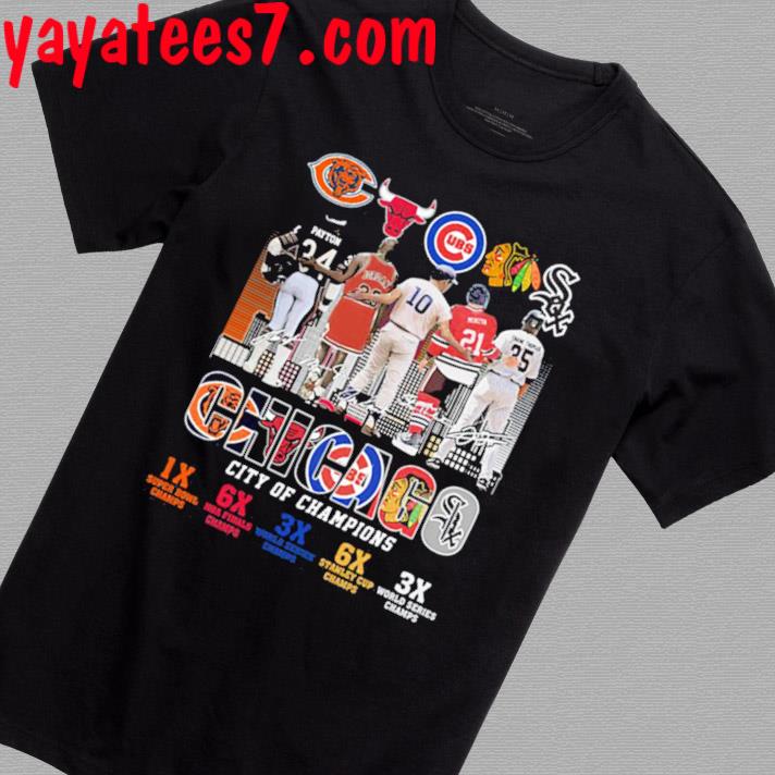 Chicago Cubs White Sox Bears Bulls Blackhawks City Champions Shirt