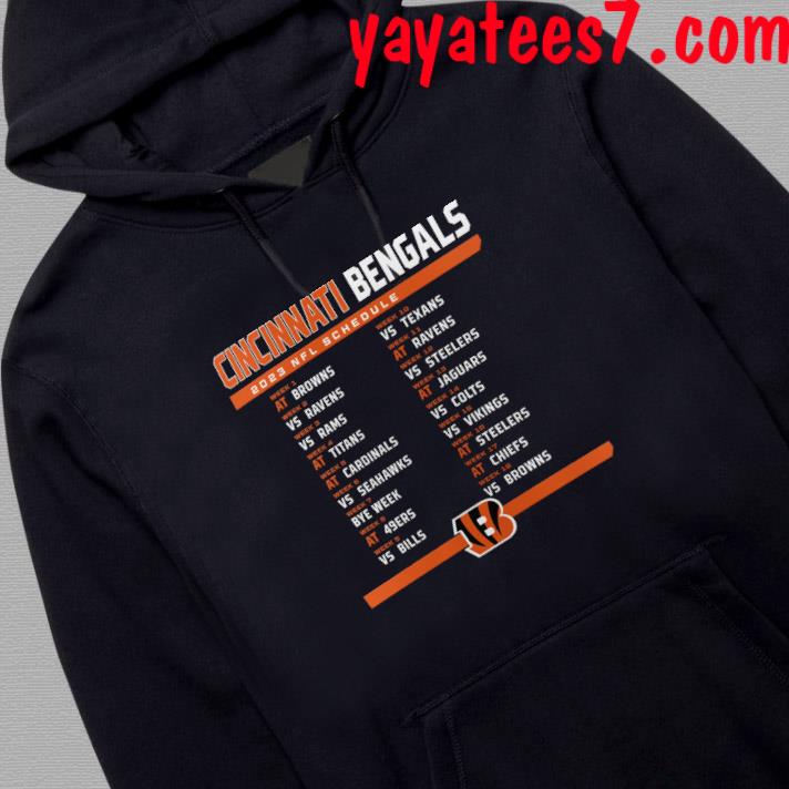 Cincinnati Bengals 2023 Nfl Schedule T Shirt