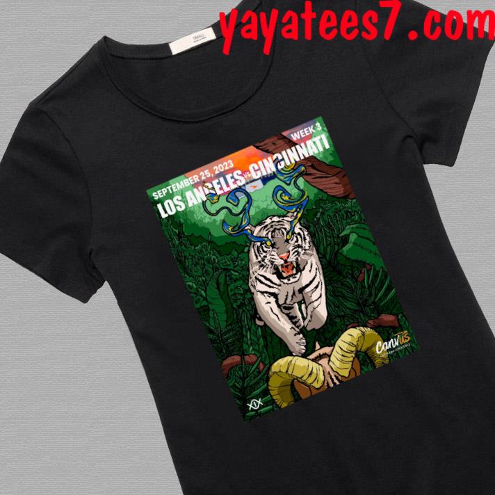 Cincinnati Bengals vs Los Angeles Rams September 25 2023 Week 3 Canvas Game  Poster Shirt - Guineashirt Premium ™ LLC