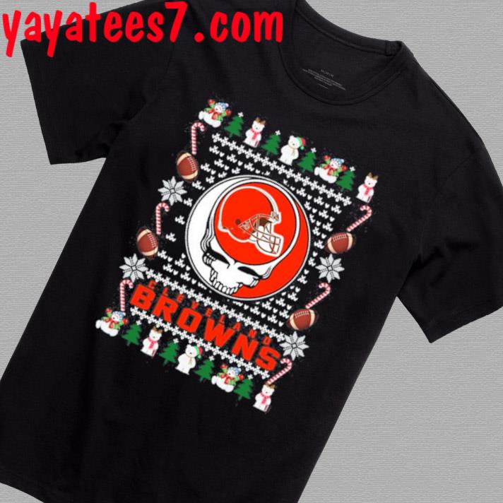 Cleveland Brown Grateful Dead Merry Christmas Ugly Sweater Shirt