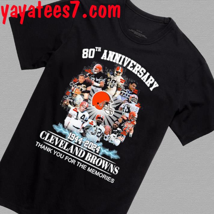 Cleveland browns 80th anniversary 1944 2024 memories shirt, hoodie