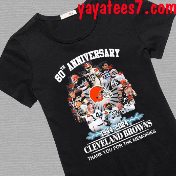 80th Anniversary 1944 – 2024 Cleveland Browns Thank You For The