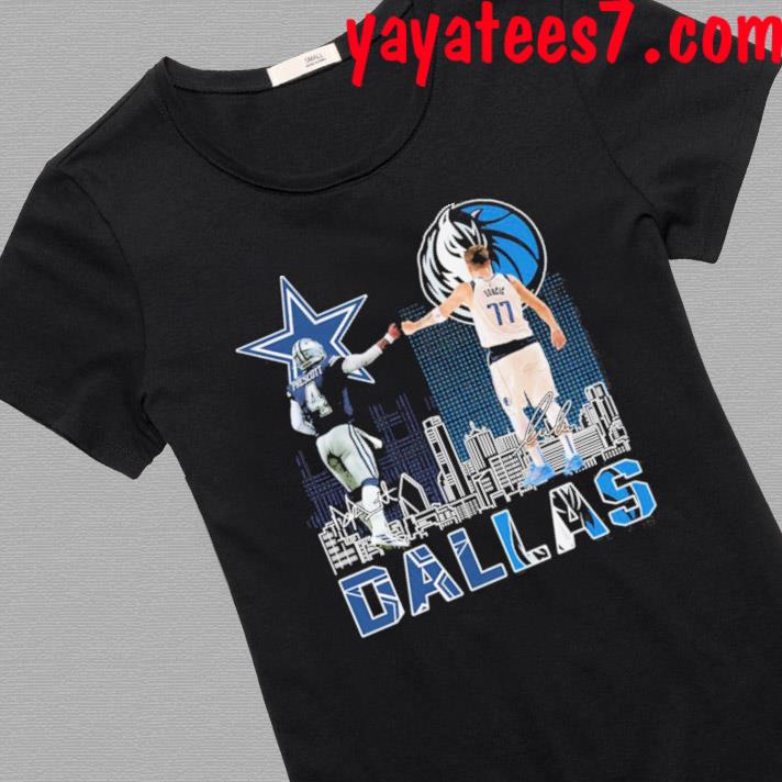 Official dallas Cowboys Prescott And Mavericks Doncic City Champion Shirt,  hoodie, sweater, long sleeve and tank top