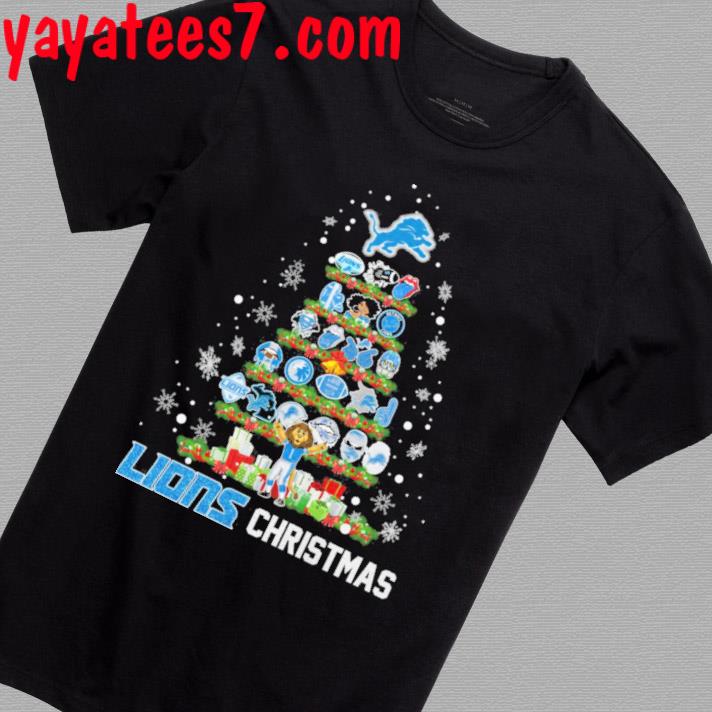 Detroit Lions Football 2023 Lions Christmas Tree Shirt