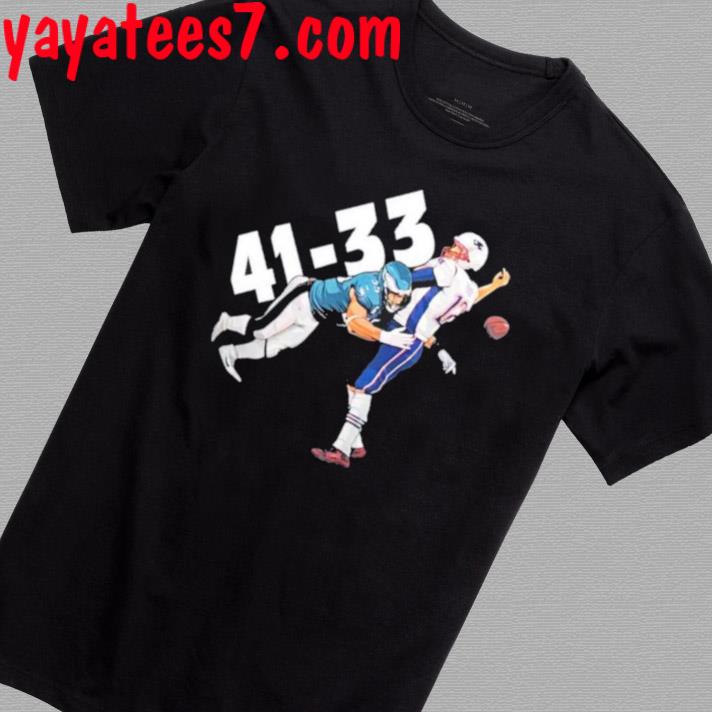 Tom Brady Philadelphia Eagles 41 New England Patriots 33 T-Shirt