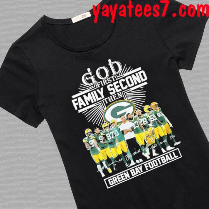 Official God First Family Second Then Green Bay Packers