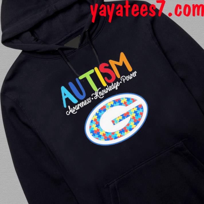 Green Bay Packers autism awareness knowledge power Comfort Colors