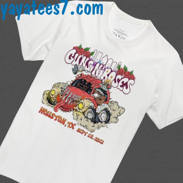 Guns N' Roses Sept 28 2023 Houston, TX Tour T-Shirt