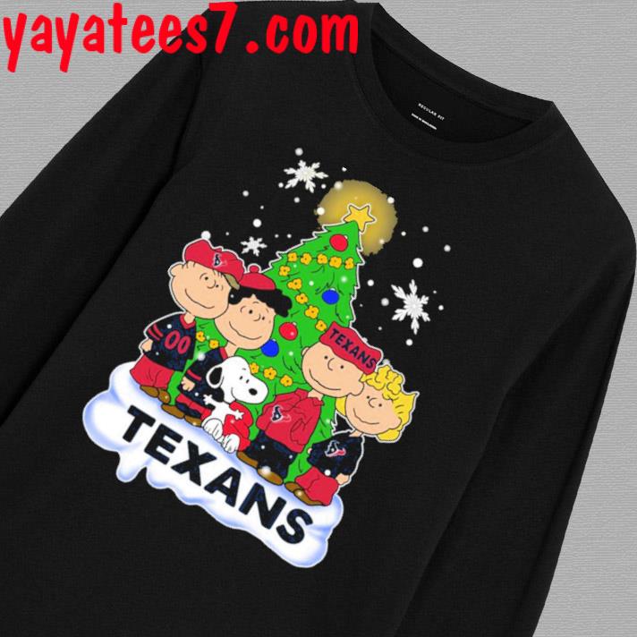 Houston Texans The Peanuts Christmas Tree Sweatshirt - Hersmiles