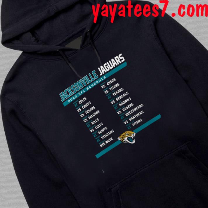 Jacksonville Jaguars 2023 Nfl Schedule T Shirt